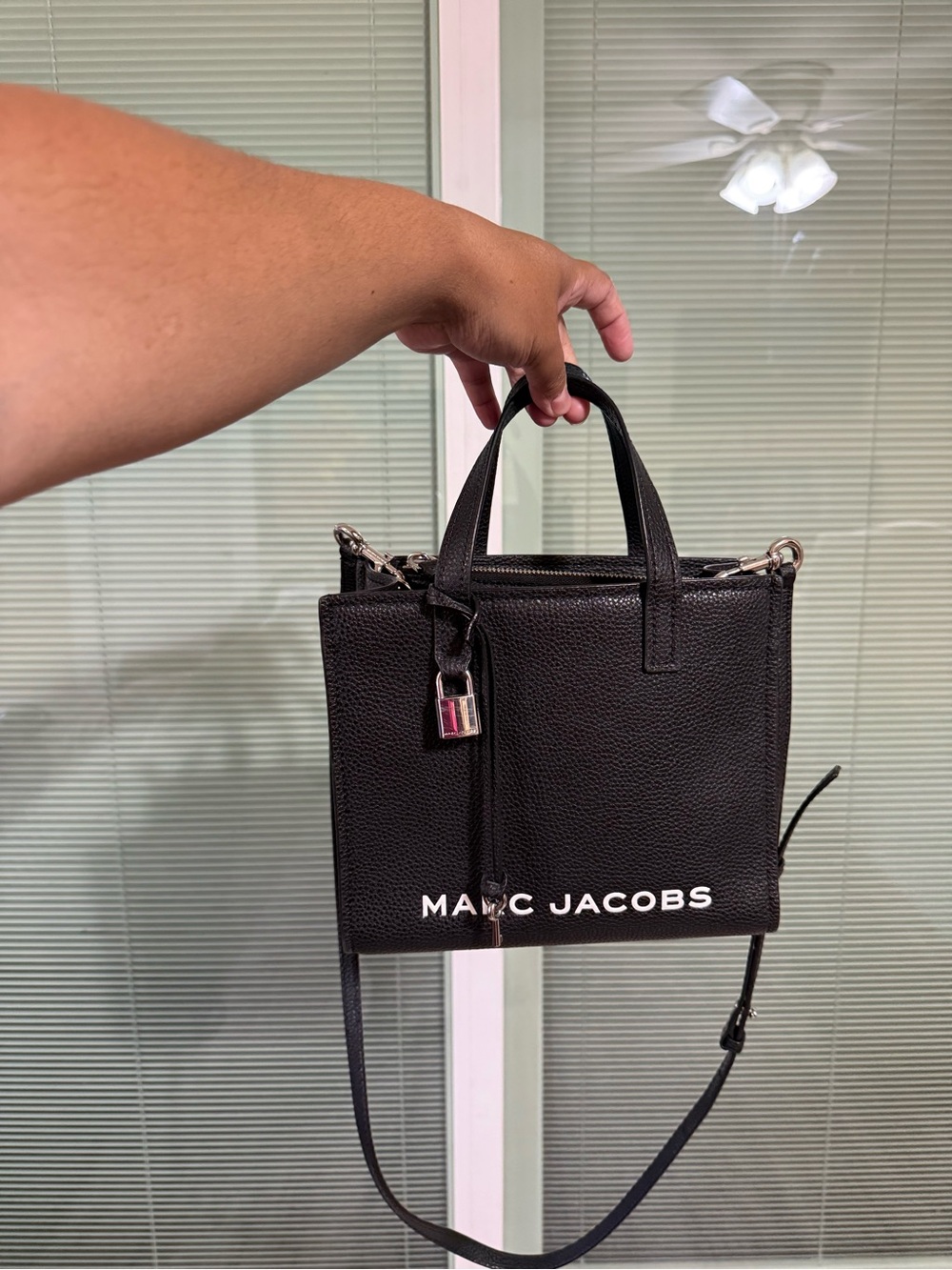 Marc Jacobs Black Mini Tote Bag with Shoulder Strap